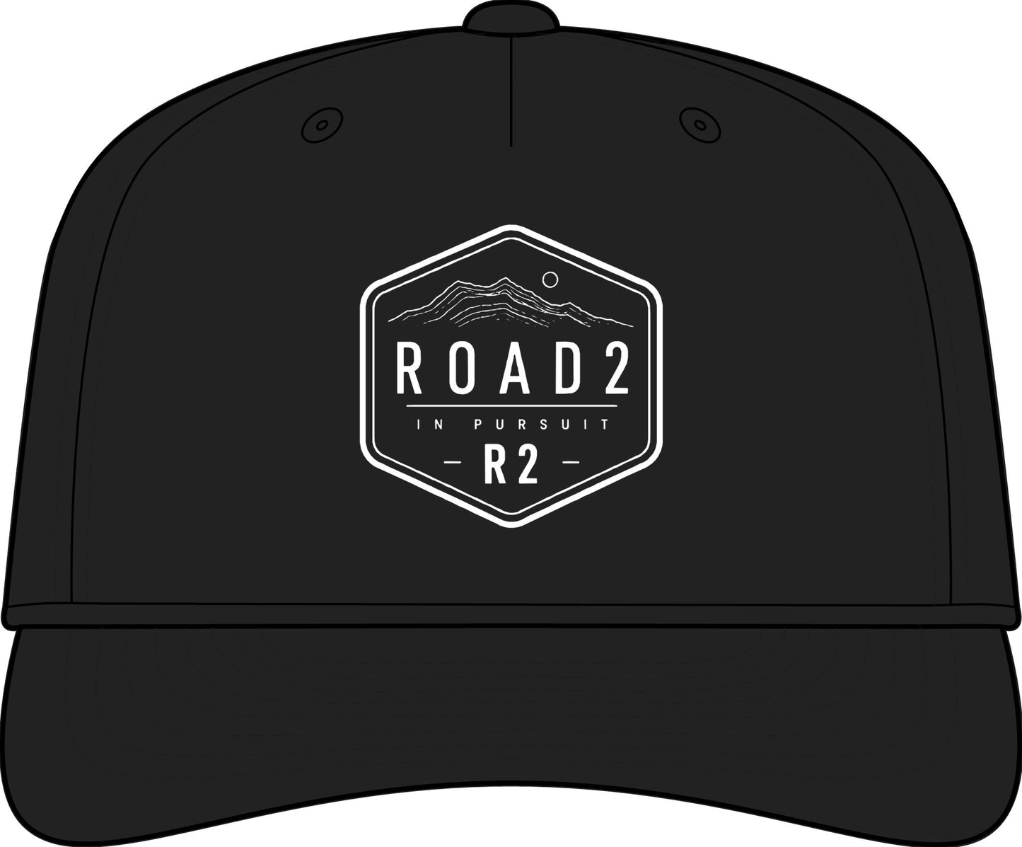 Road2 'In Pursuit' Performance Rope Cap — Black Snapback Hat