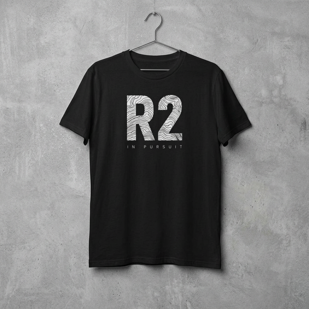 R2 In Pursuit Graphic Tee — ROAD2 Motivational Black T-Shirt